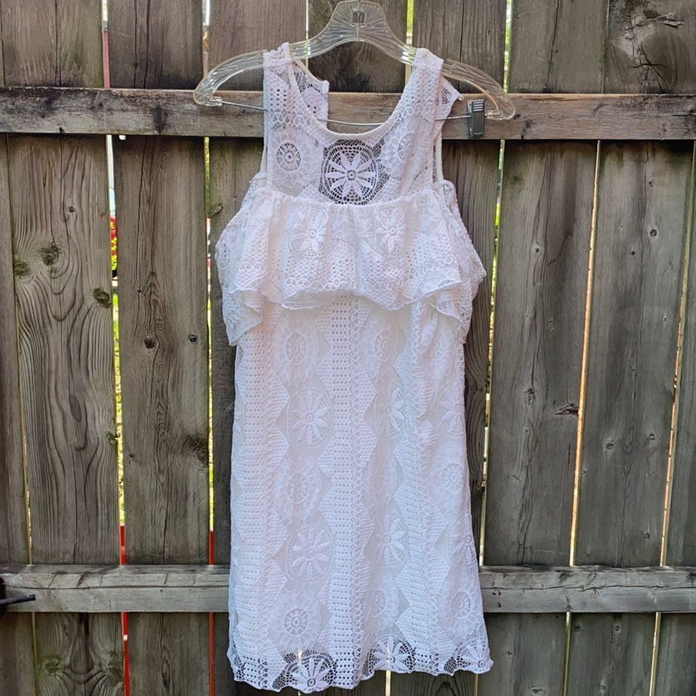 Miami Ruffle shoulder dress sz. S